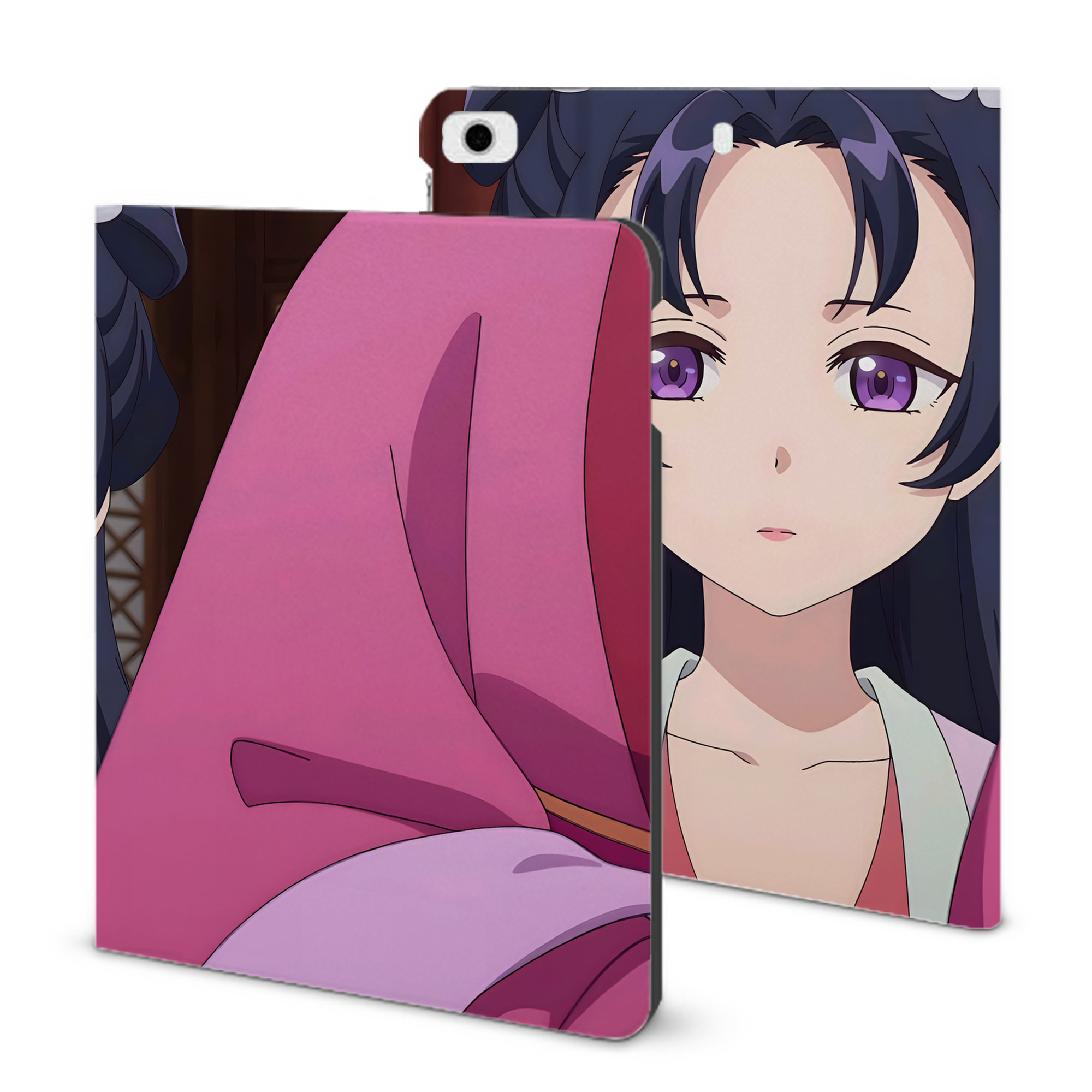 （画像用） 薬屋のひとりごと The Apothecary Diaries IPad ケース ブック型 PUレザー TPU 耐衝撃 軽量 薄型 ペン収納なし 全面保護 IPad 各モデル対応